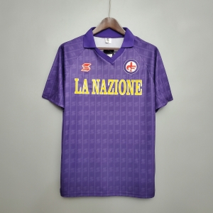 Retro Fiorentina 89/90 home Soccer Jersey