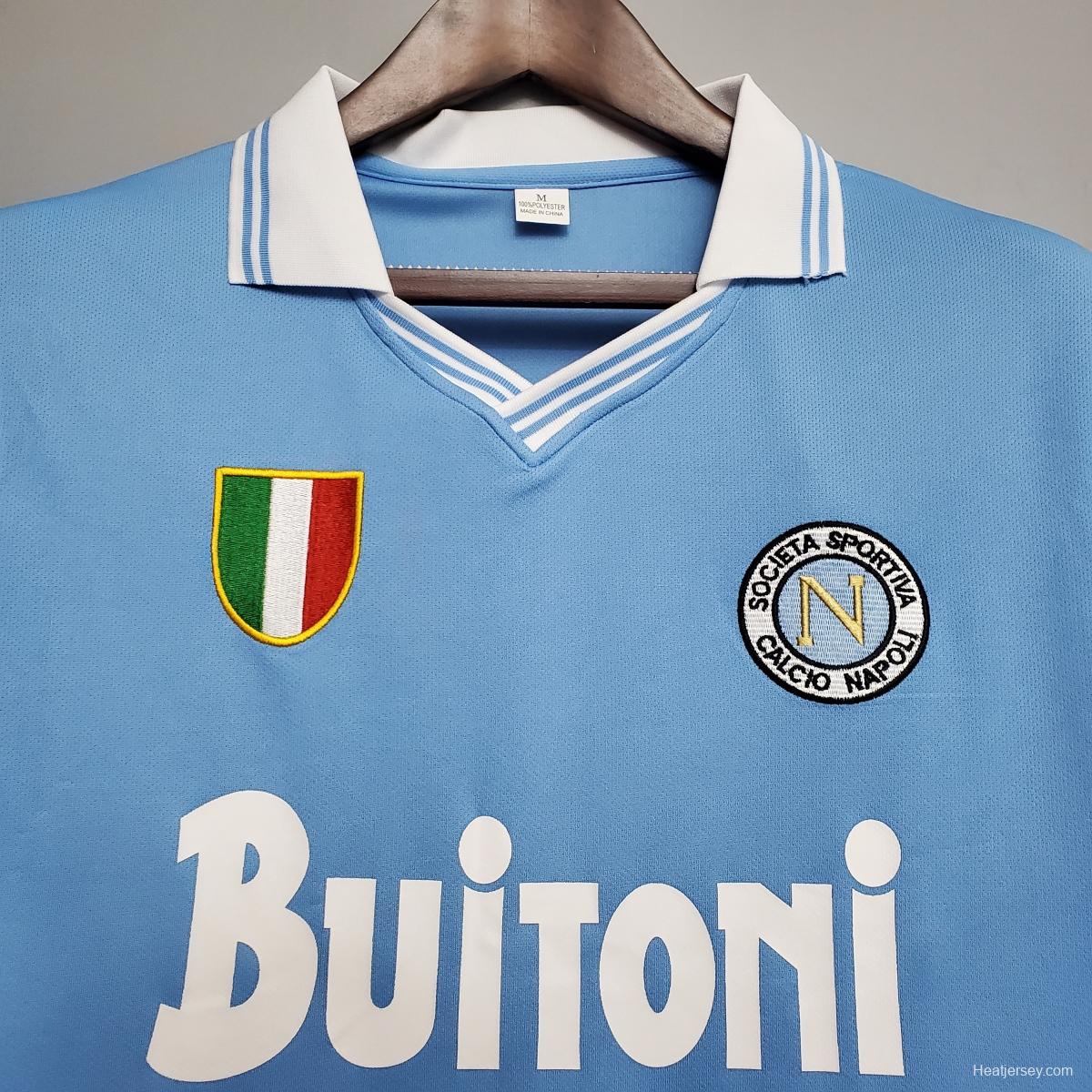 Retro Napoli 86/87 home Soccer Jersey