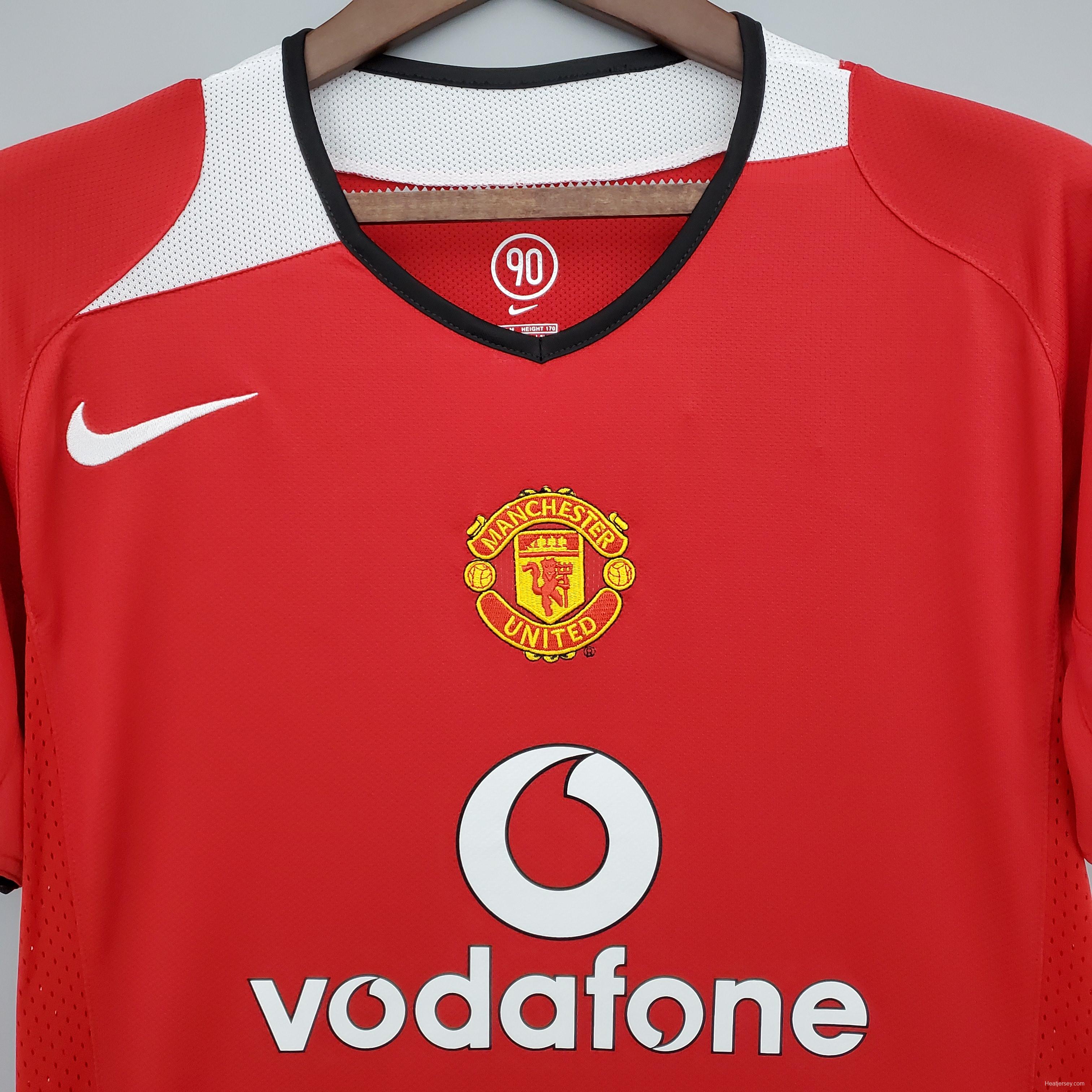 Retro Manchester United 04/06 home Soccer Jersey