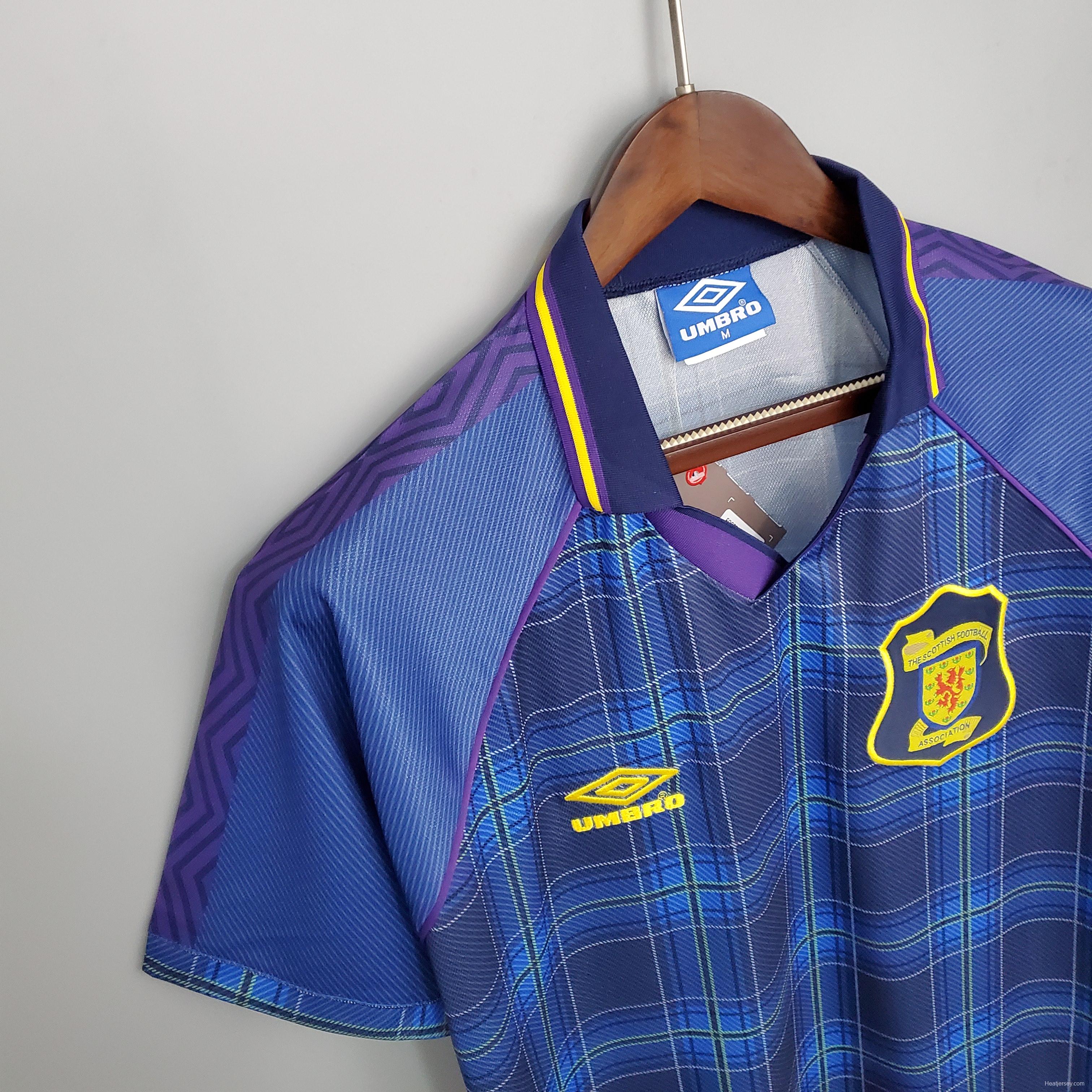 Retro Scotland 1994/96 home Soccer Jersey