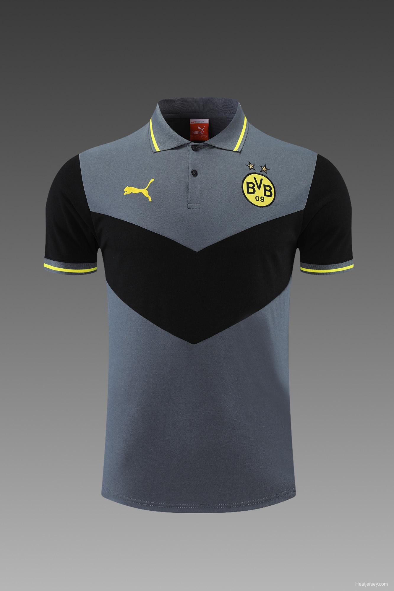 Borussia Dortmund POLO kit Grey Black (not supported to be sold separately)