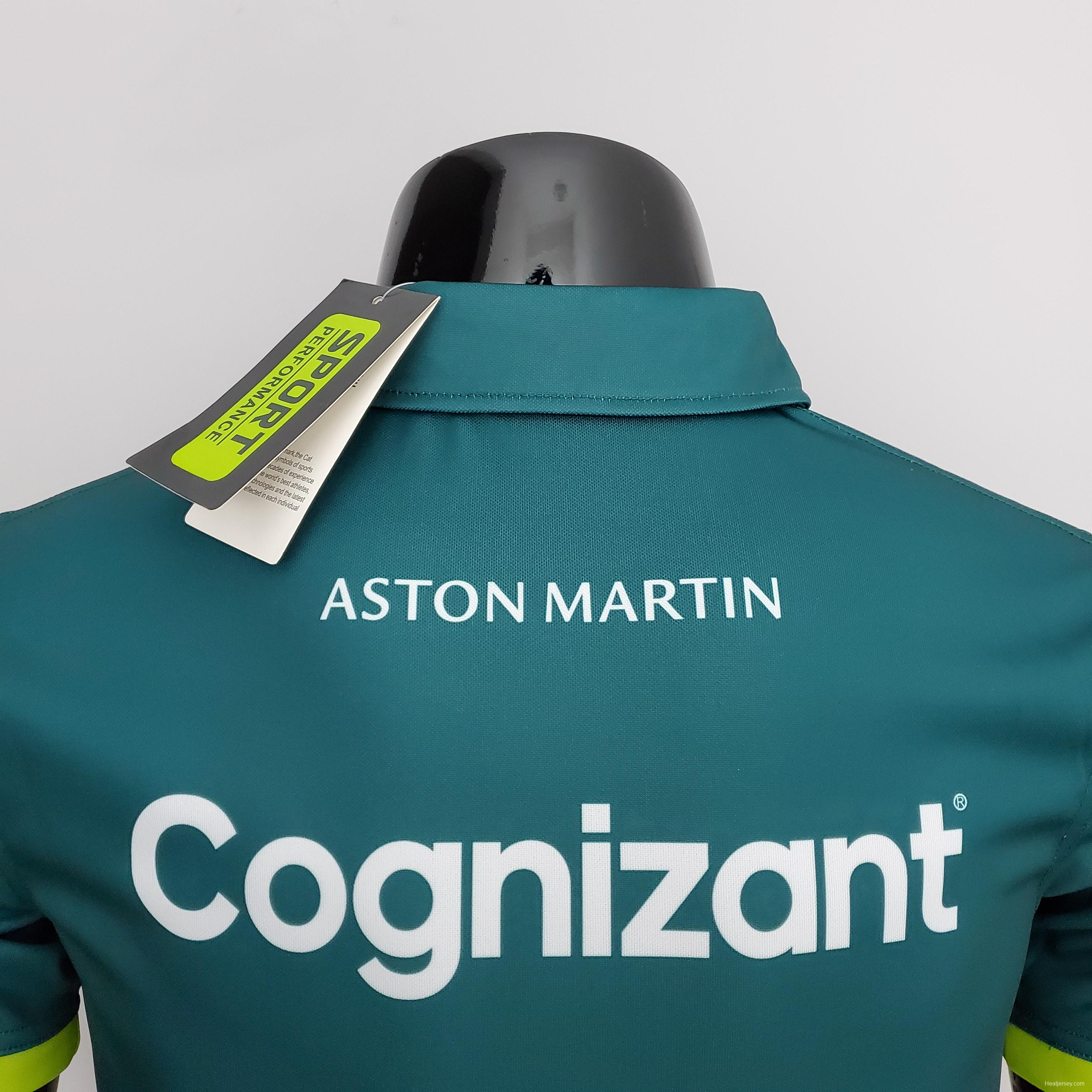 F1 Formula One 2022 Aston Martin Polo Green S-5XL