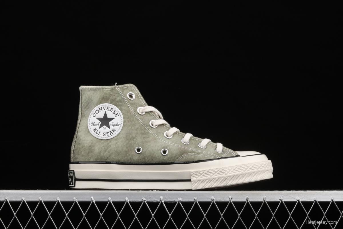 Converse 70s new spring color spring matcha ink rendering high-top leisure board shoes 170964C