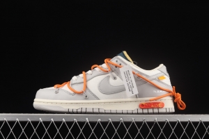 OFF-White x NIKE DUNK Low OW grey leisure sports skateboard shoes DM1602-104