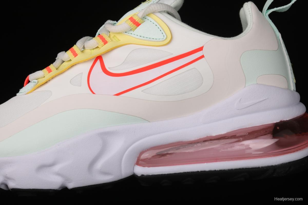 NIKE Air Max 270React new high frequency mesh hollowed-out half-palm air cushion running shoes CV8818-102