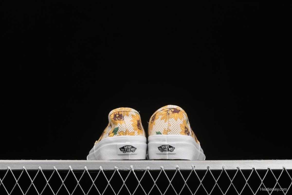 Vans Authentic Vance limited edition daisies printed low-top skateboard shoes VN0A5HYP6SR