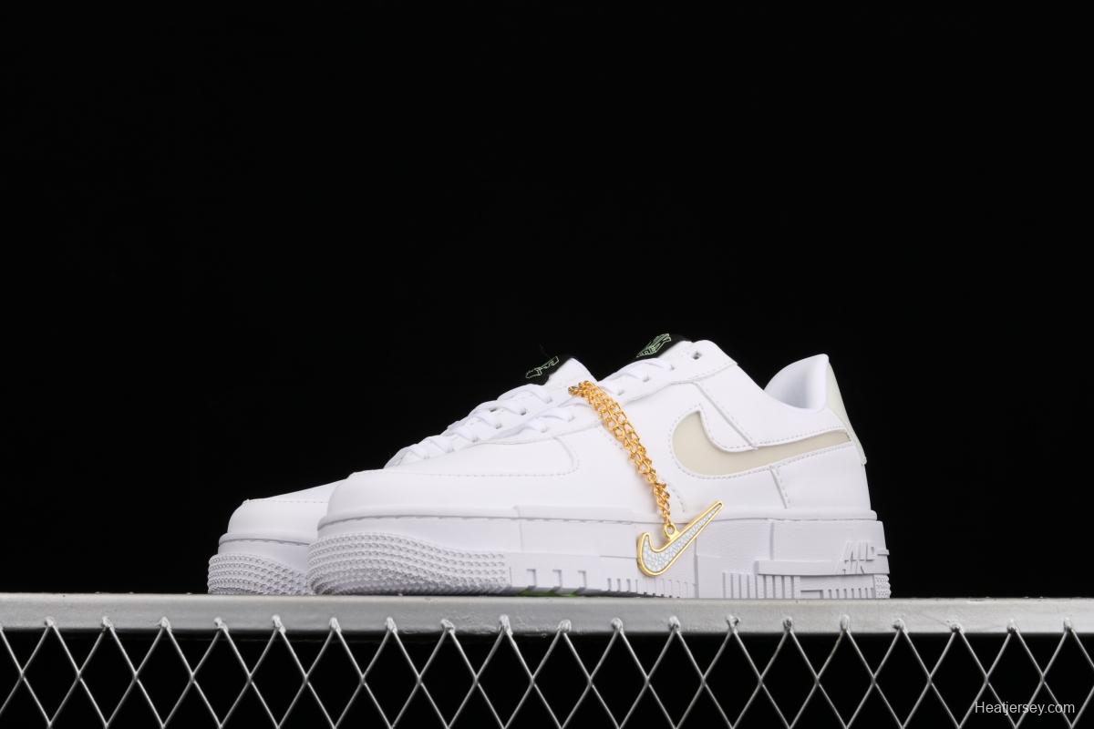 NIKE Air Force 1 Pixel deconstructing wind low-top casual board shoes CT3228-100