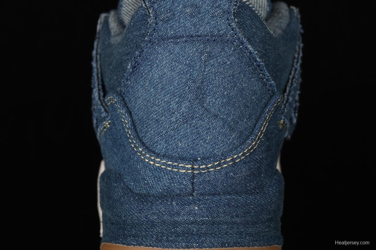 Levi's x Air Jordan 4 Denim Reeves co-signed cowboy blue AO2571-401