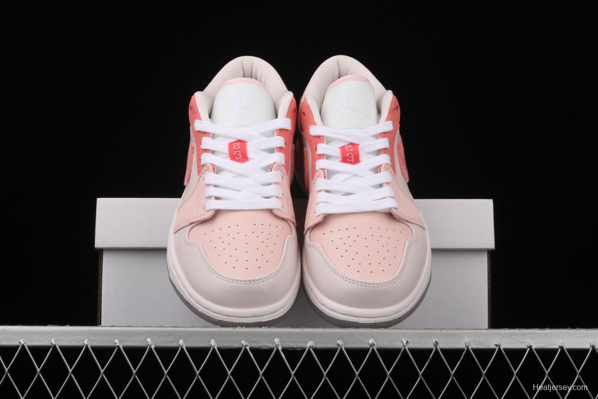 Air Jordan 1 Low two-dimensional Valentine's Day low-end retro culture basketball shoes DM5443-666