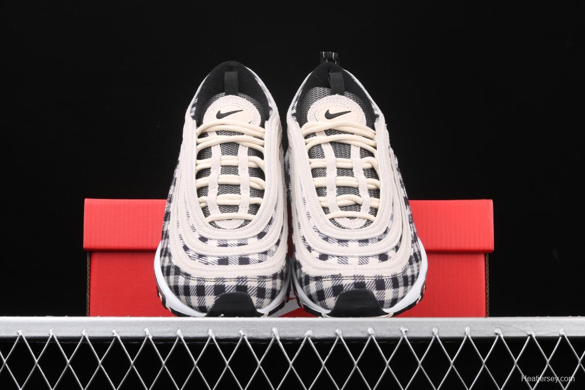 NIKE Air Max 97 Premium checkerboard retro bullet trend air cushion casual running shoes 312834-201