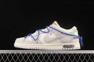 OFF-White x NIKE DUNK Low OW suede SB buckle rebound fashion casual board shoes DJ0950-104