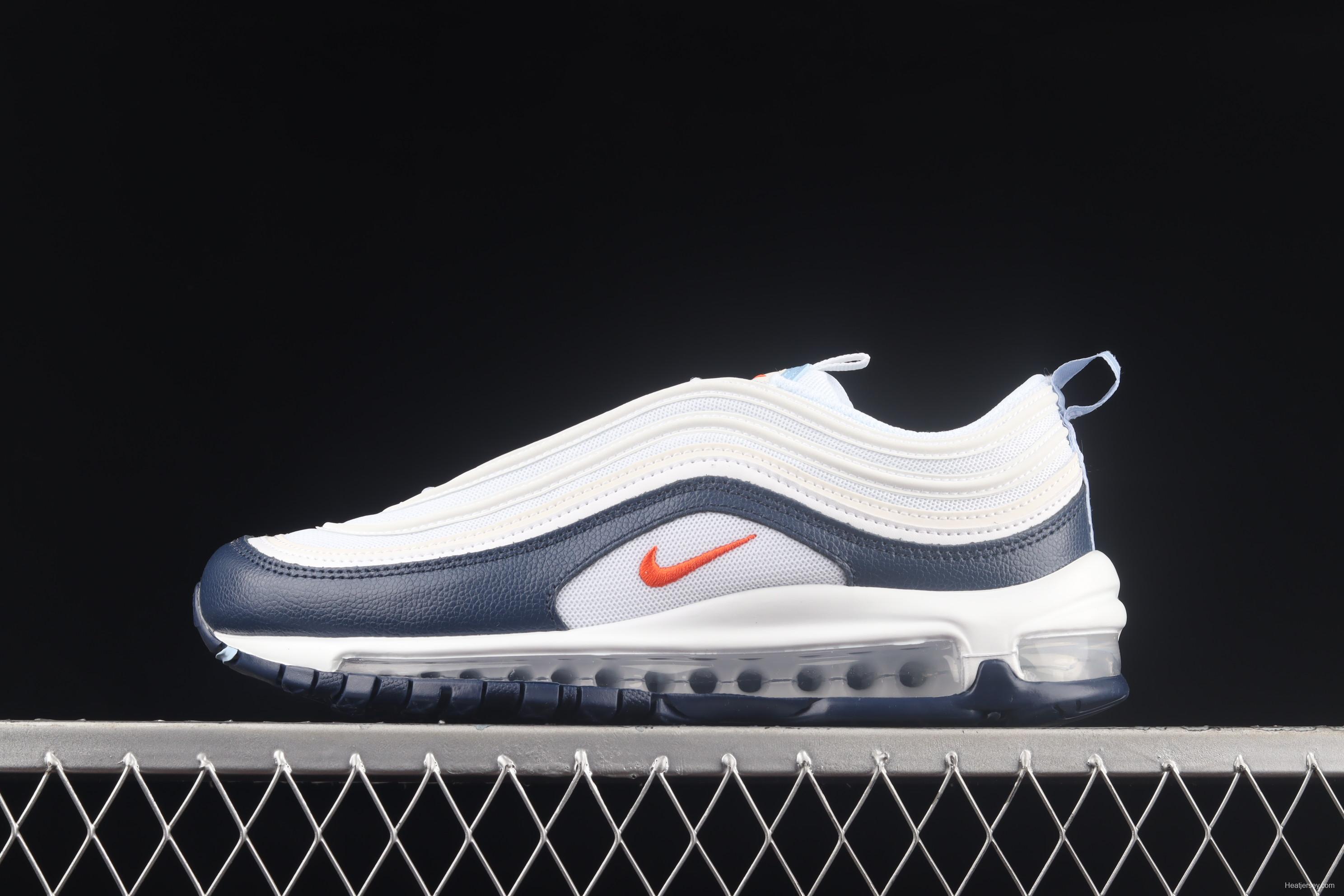 NIKE Air Max 97 navy blue color bullet air cushion running shoes DM2824-100