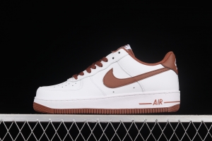 NIKE Air Force 11607 Low Pecan Chocolate Brown low-top casual board shoes DH7561-100