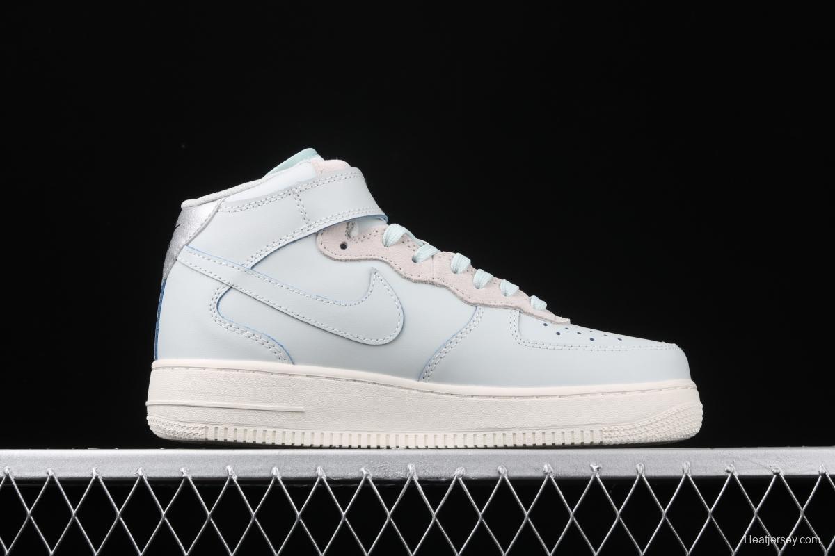 NIKE Air Force 1x 07 Lv8 Phantom Light Blue medium Bond Board shoes CJ9716-100 #