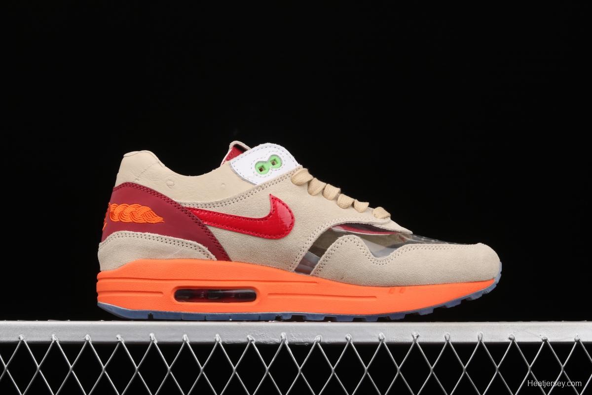 Clot x NIKE Air Max 1 Kiss of Death joint style retro casual running shoes DD1870-100