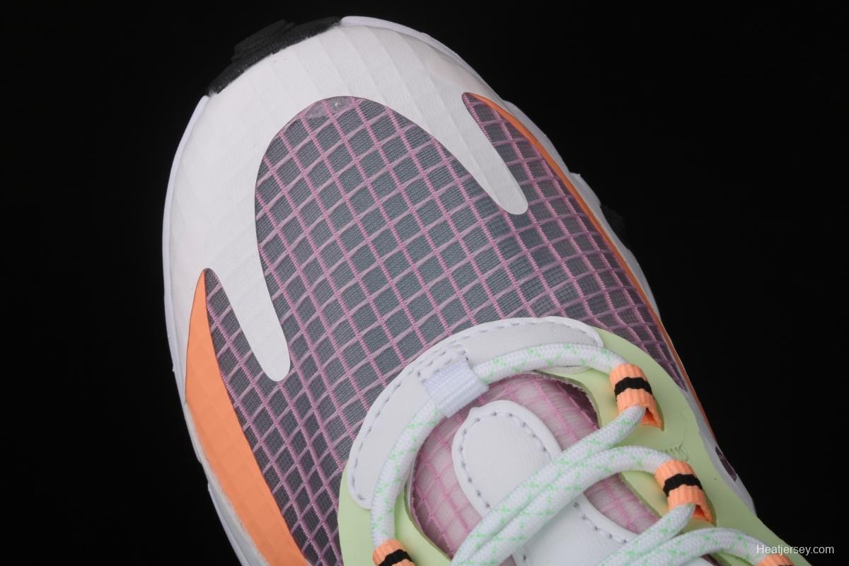 NIKE Air Max 270React new high frequency mesh hollowing out function half palm air cushion running shoes CJ0620-600