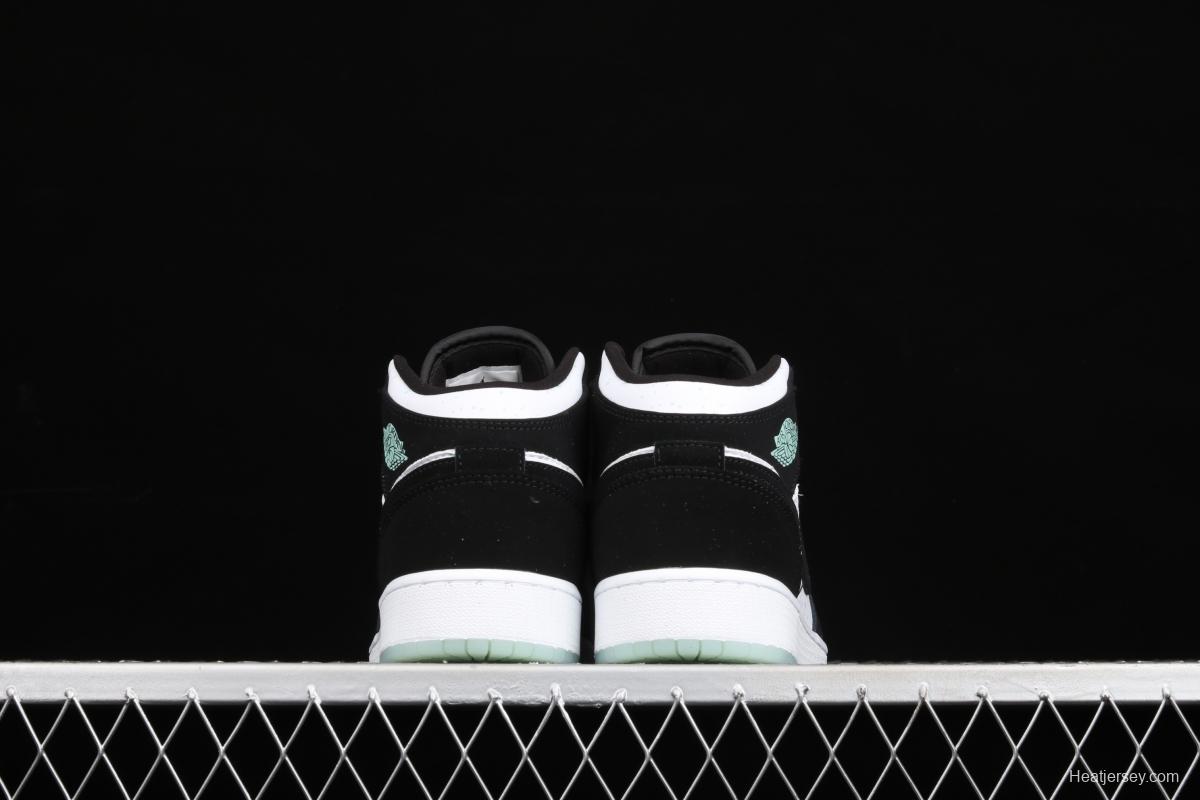 Air Jordan 1 Mid black and white luminous star helps BQ6931-103