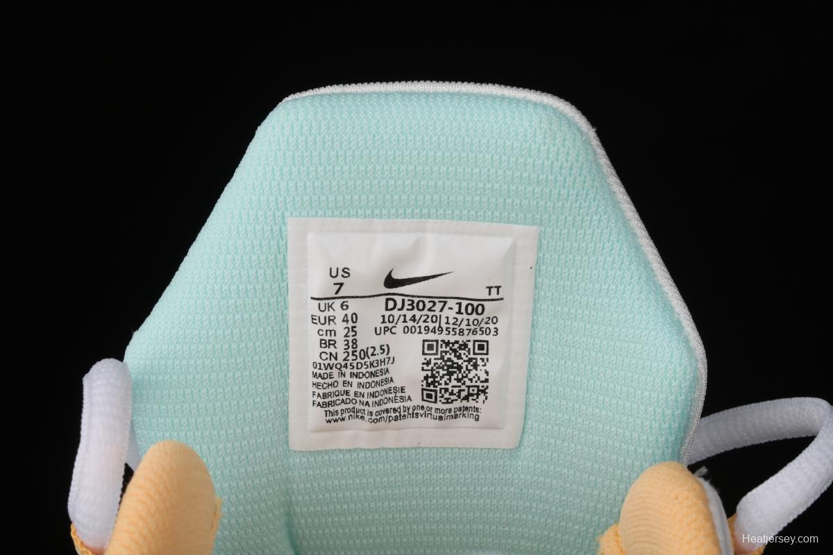 NIKE Air Max 270React new high frequency mesh hollowed-out half-palm air cushion running shoes DJ3027-100