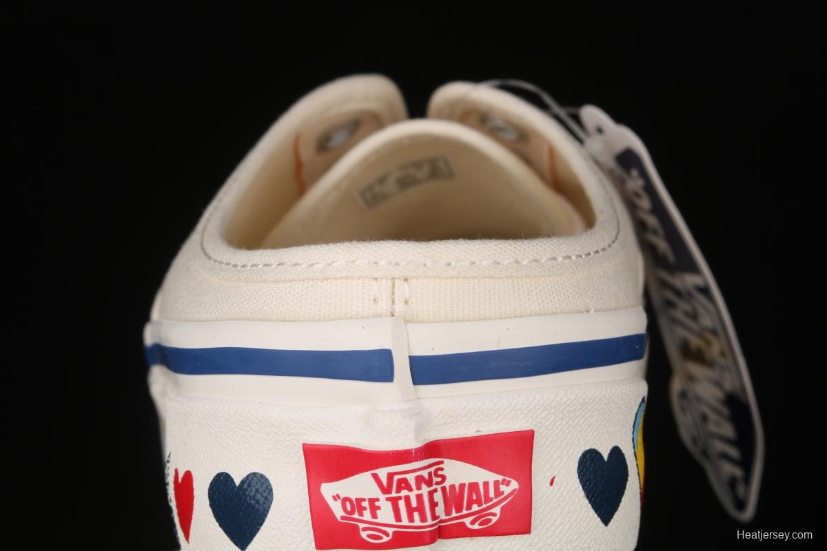 Vans Authentic Anaheim Valentine's Day Limited meter green love leisure half-drag VN0A54F7JTT