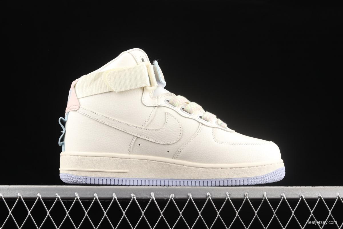 NIKE Air Force 1 Hi UT air force rice white high top casual board shoes CQ4810-111,