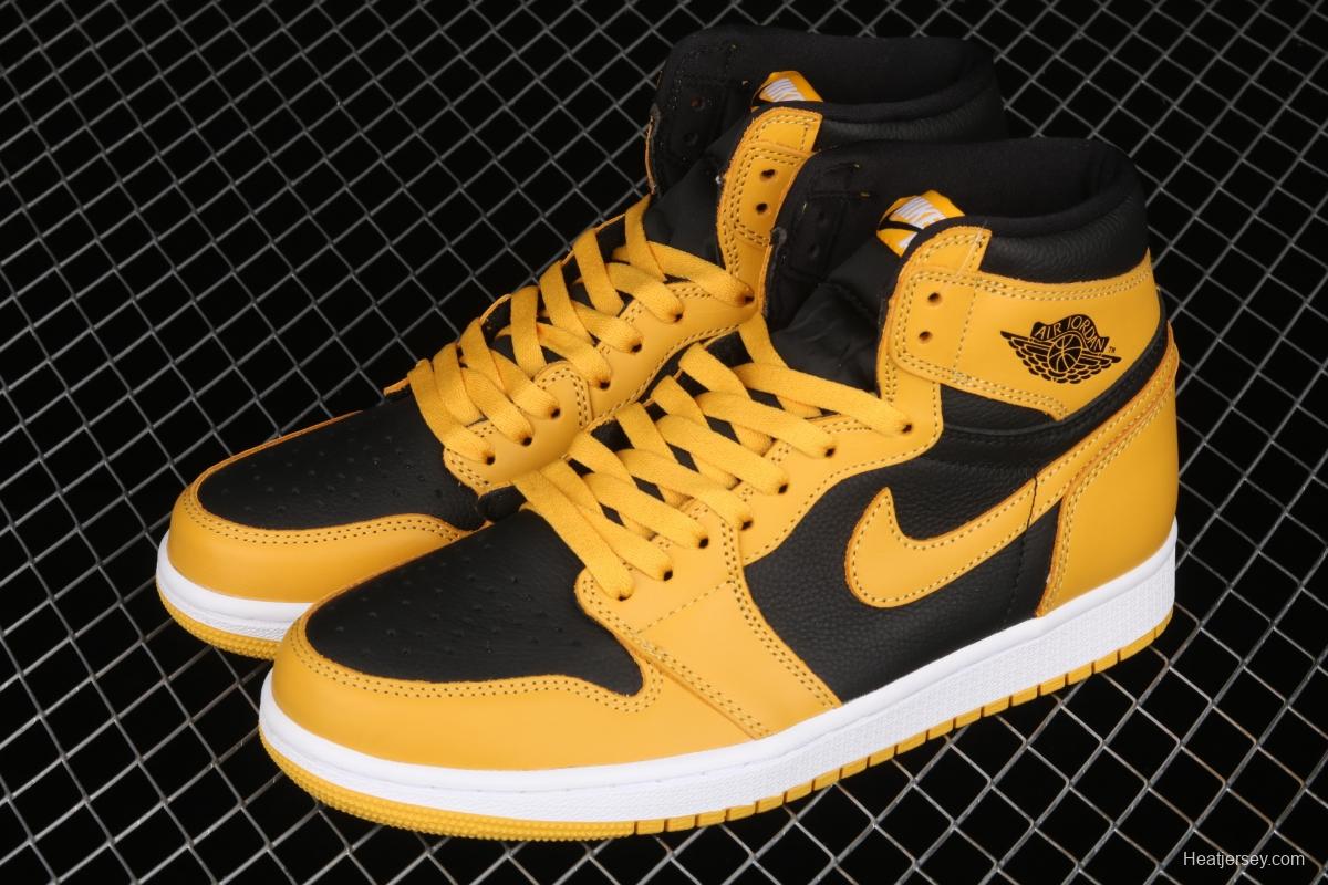 Air Jordan 1 High OG Pollen black and yellow 555088-701