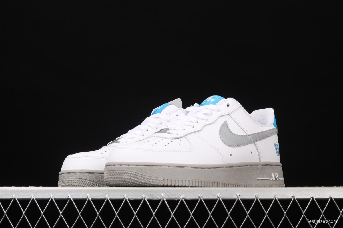 NIKE Air Force 1 Low NBA Flying Man Carter personal PE White Lake Blue 3M reflective low-top casual board shoes CK5433-200