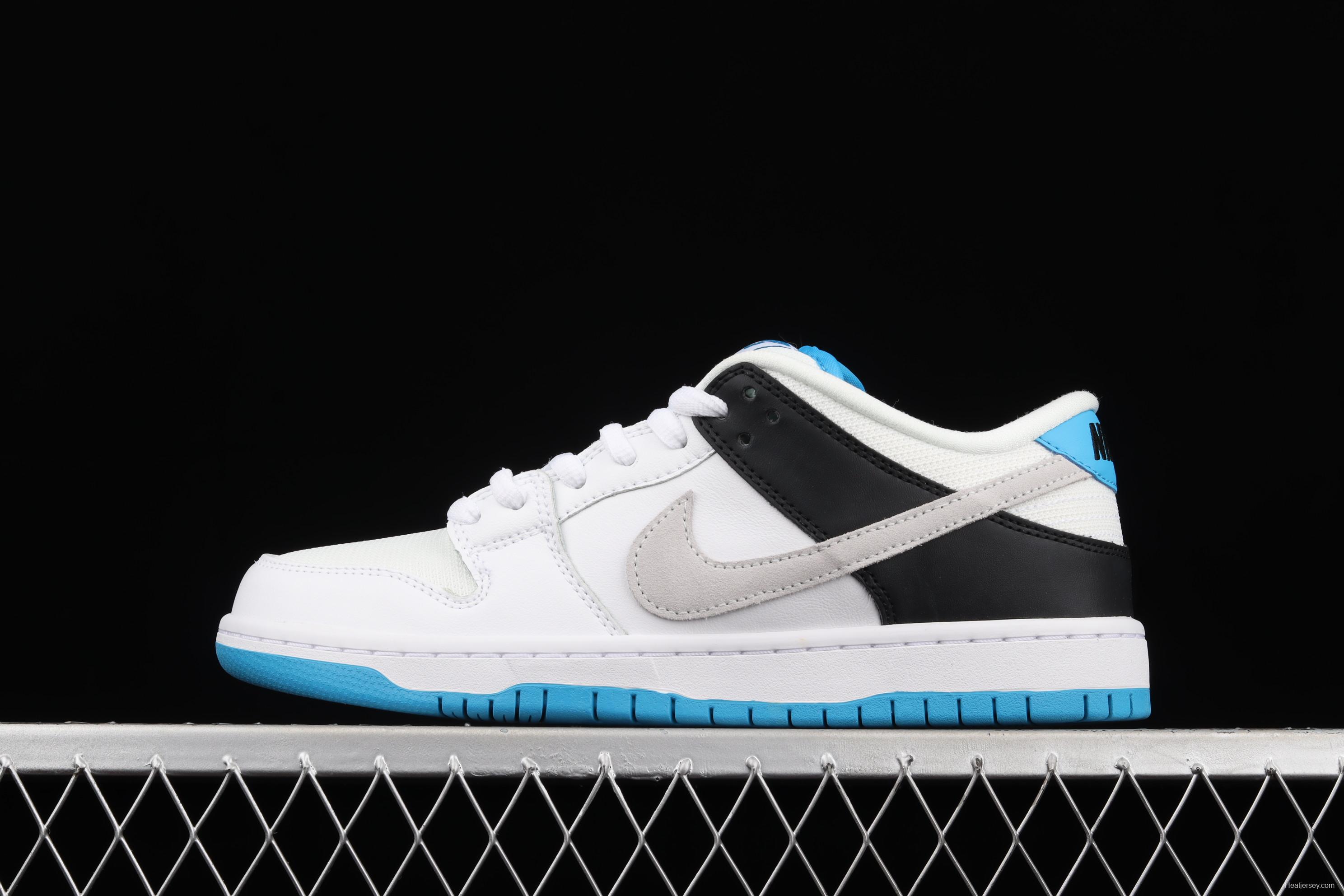 NIKE SB DUNK Low Prm laser blue color SB buckle rebound fashion casual board shoes BQ6817-101