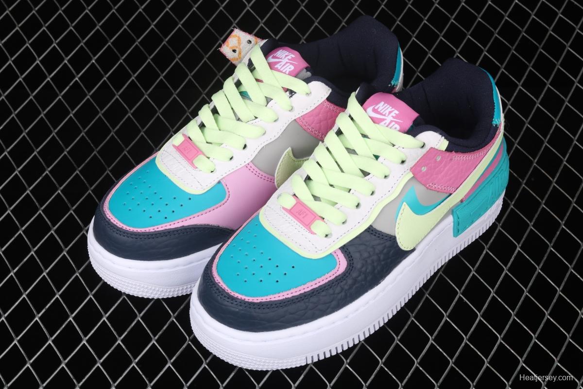 NIKE Air Force 1 ShAdidasow light weight heightened low-top 100-board shoes CK3172-001