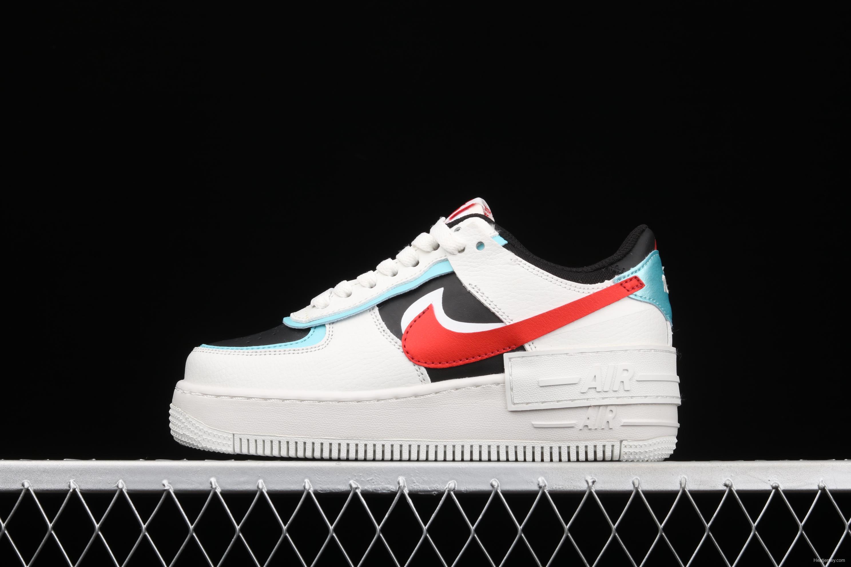 NIKE Air Force 1 ShAdidasow Rtl light weight heightened low-top board shoes DA4291-100