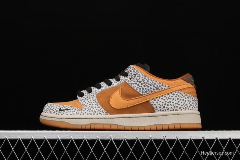 NIKE SB DUNK Low Safari grouper burst crack mandarin duck hook casual board shoes CD2563-002