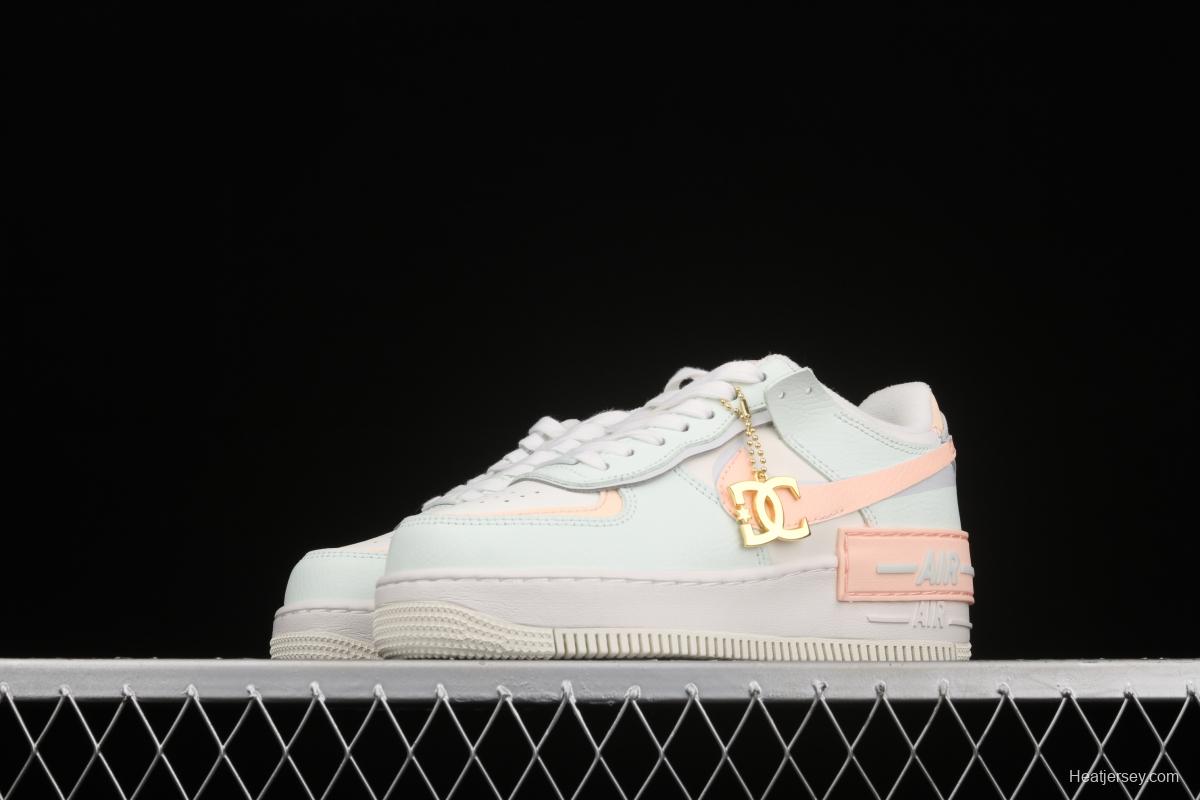 NIKE Air Force 1 ShAdidasow light weight heightened low-top 100-top board shoes CU8591-104