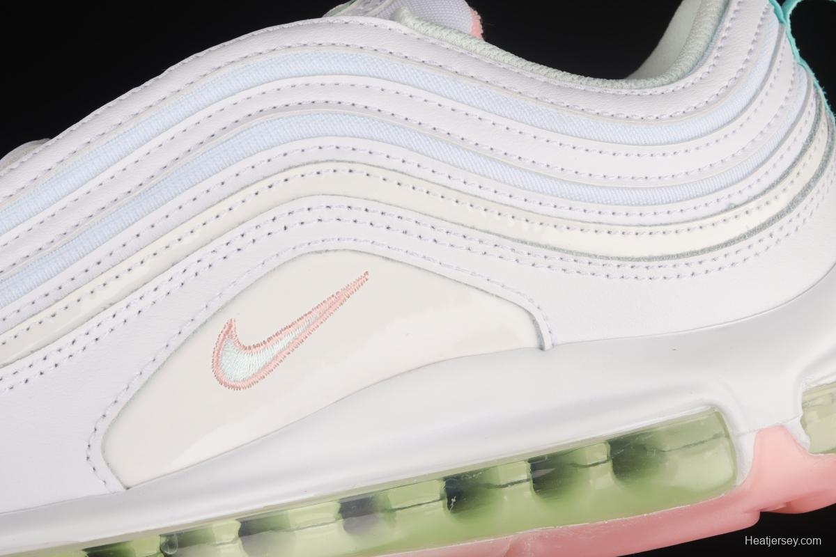 NIKE Air Max 97 SE pearl white powder bullet air cushion running shoes DJ1498-100