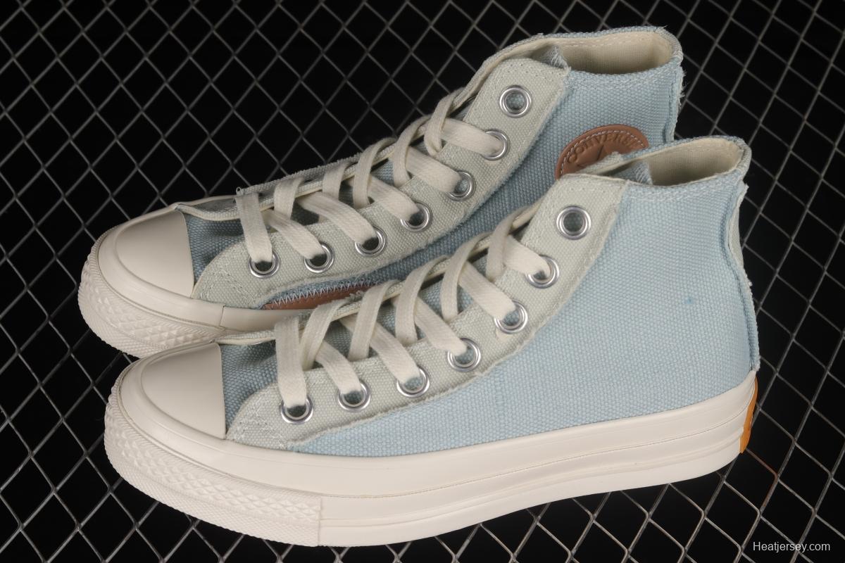 Converse 1970s water blue stitching high-top casual sneakers 572611C