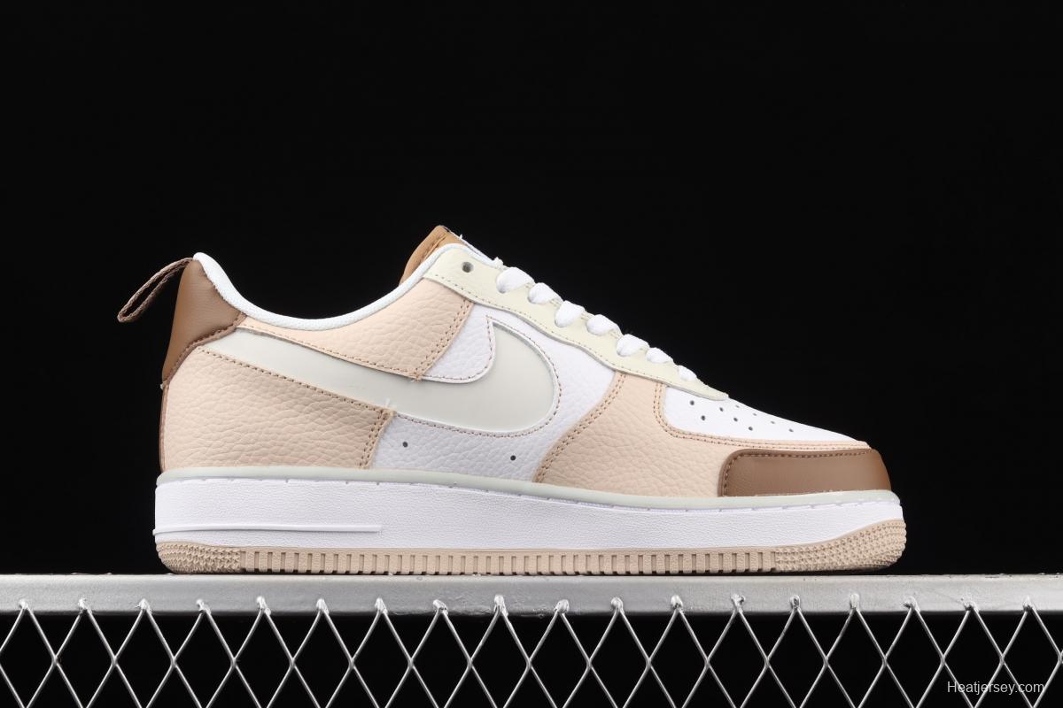 NIKE Air Force 1 Premium ShAdidasow Grey side Logo 3M reflective low upper shoes CV3039-101