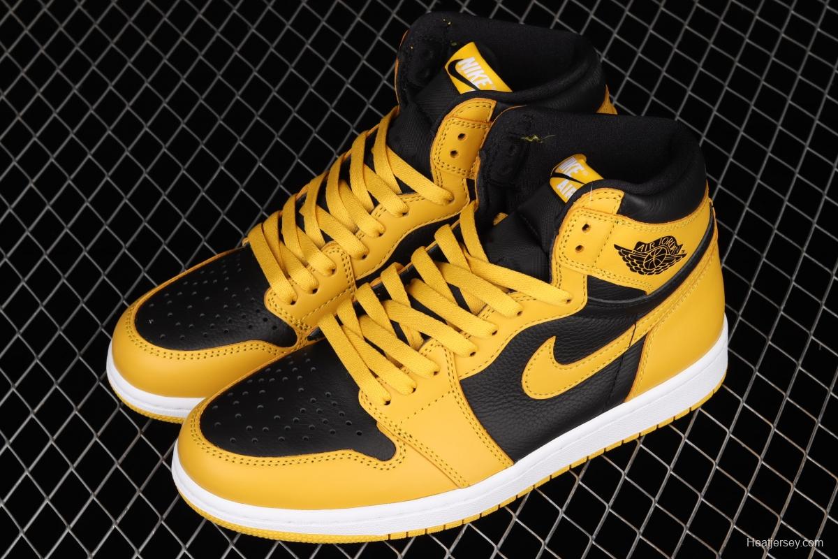 Air Jordan 1 High OG Pollen black and yellow 555088-701