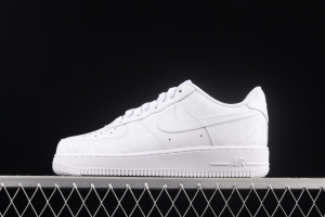 NIKE Air Force 1: 07 Low flower printed all-white low-top casual board shoes DD8959-100