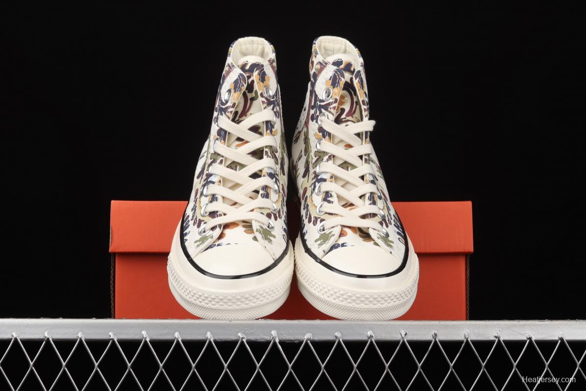 Converse Chuck 70 series cashew flower high top casual board shoes 572545C