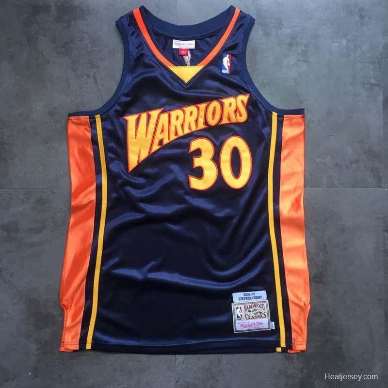 Men's Stephen Curry Navy Blue Retro Classic Team Jersey