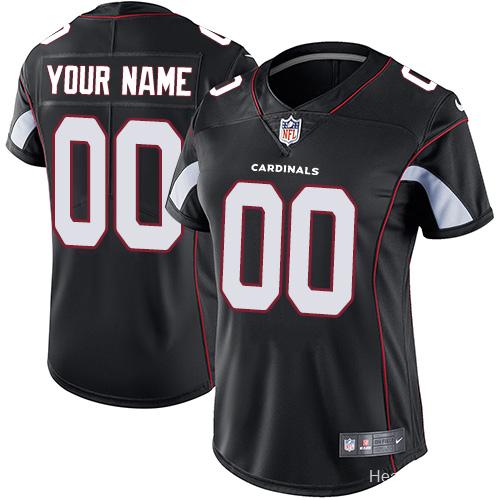 Women's Alternate Black Custom Game Team Jersey