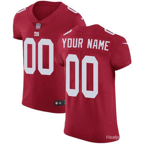 Men's Red Customized Alternate Elite Team Jersey