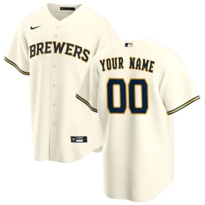 Men's Cream Home 2020 Custom Team Jersey