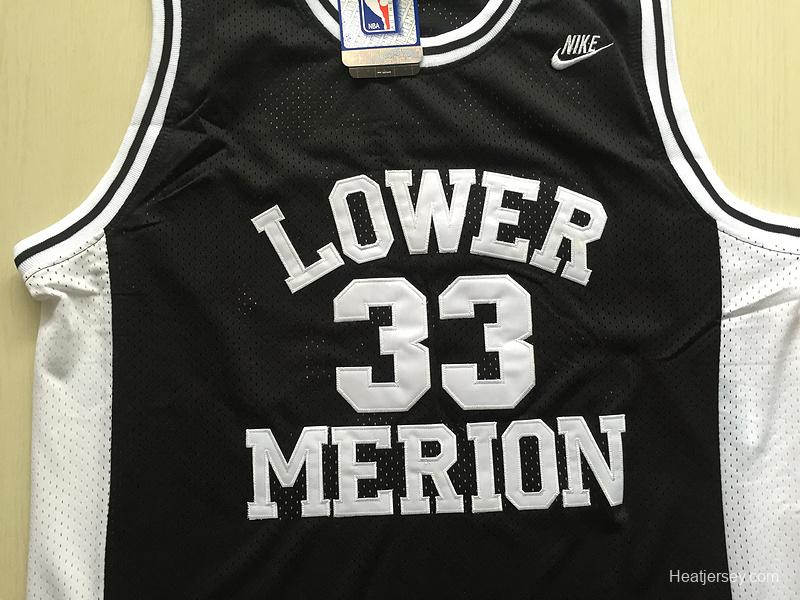 Kobe Bryant 33 Lower Merion High School Black Basketball Jersey