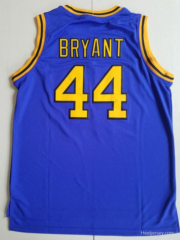 Bryant 44 Crenshaw High School Blue Basketball Jersey