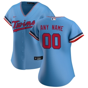 Women's Powder Blue 2020 Alternate Custom Team Jersey