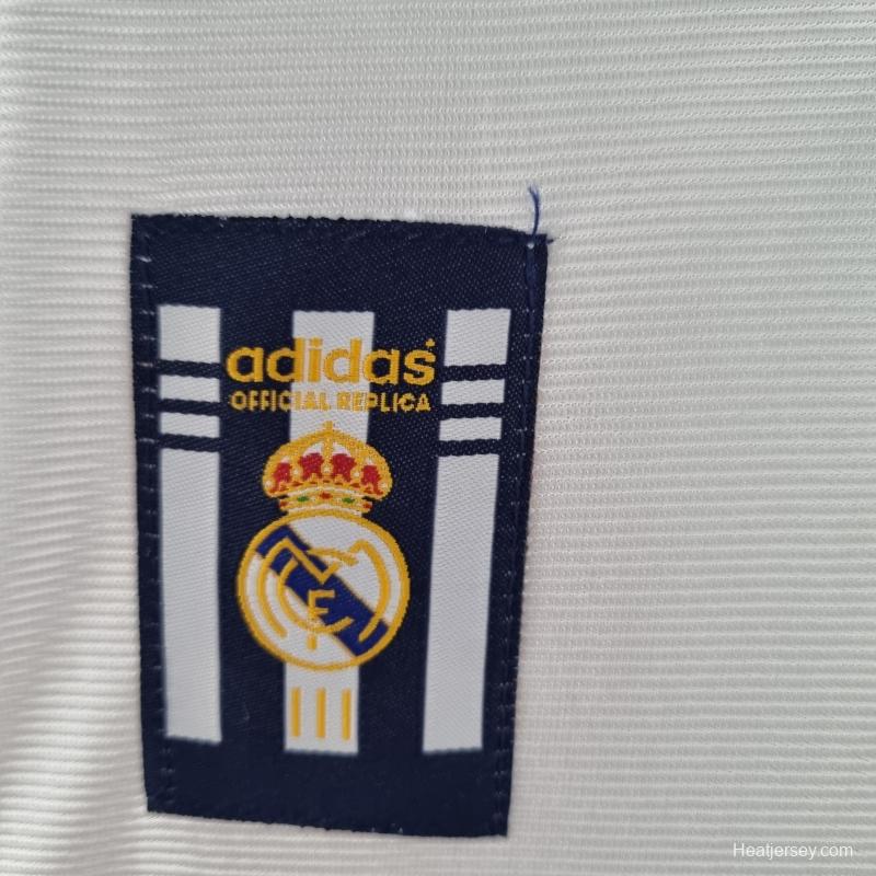 Retro Real Madrid 98/00 Home Soccer Jersey