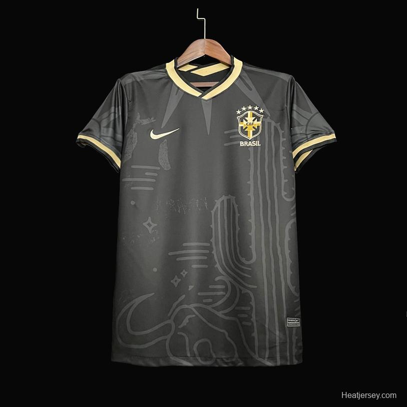 2022 Brazil Away  Soccer Jersey