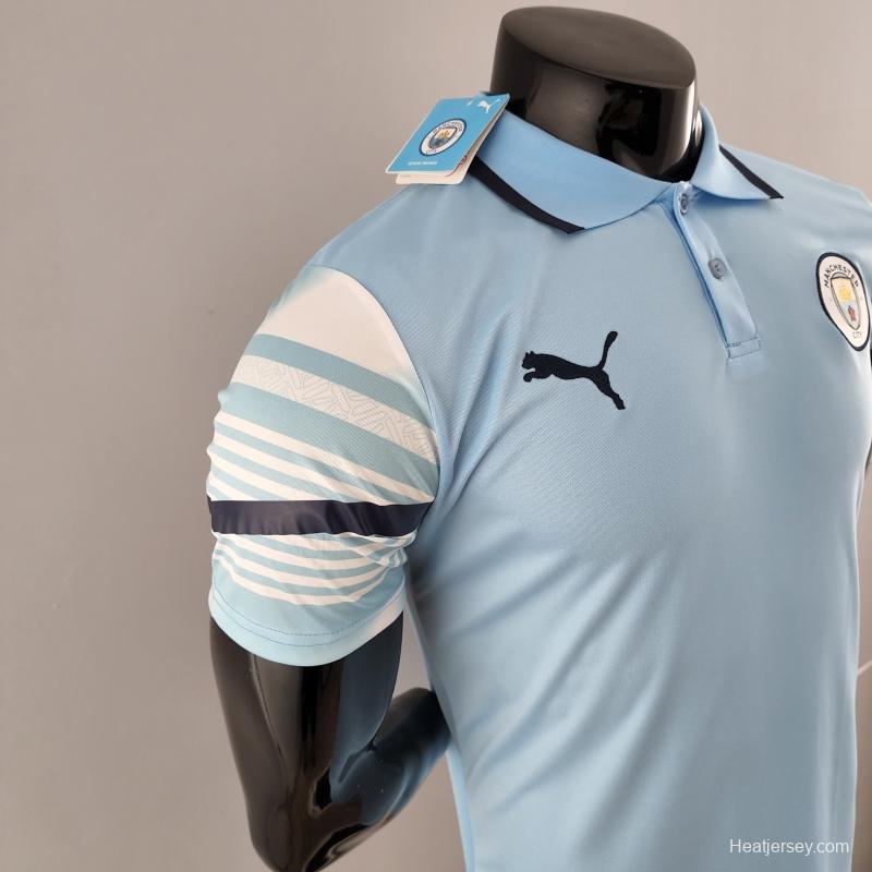 22/23 POLO Manchester City Light Blue Jersey