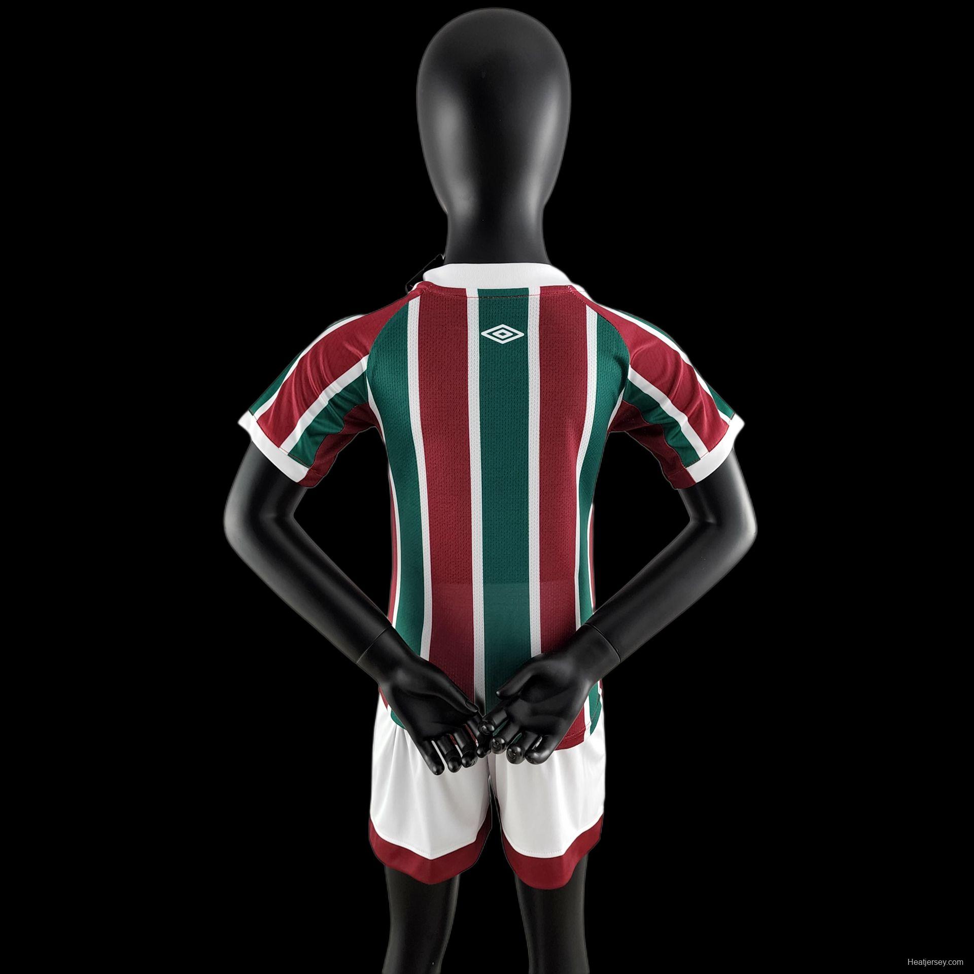 22/23 Kids Kit Fluminense Home Size16-28 Soccer Jersey