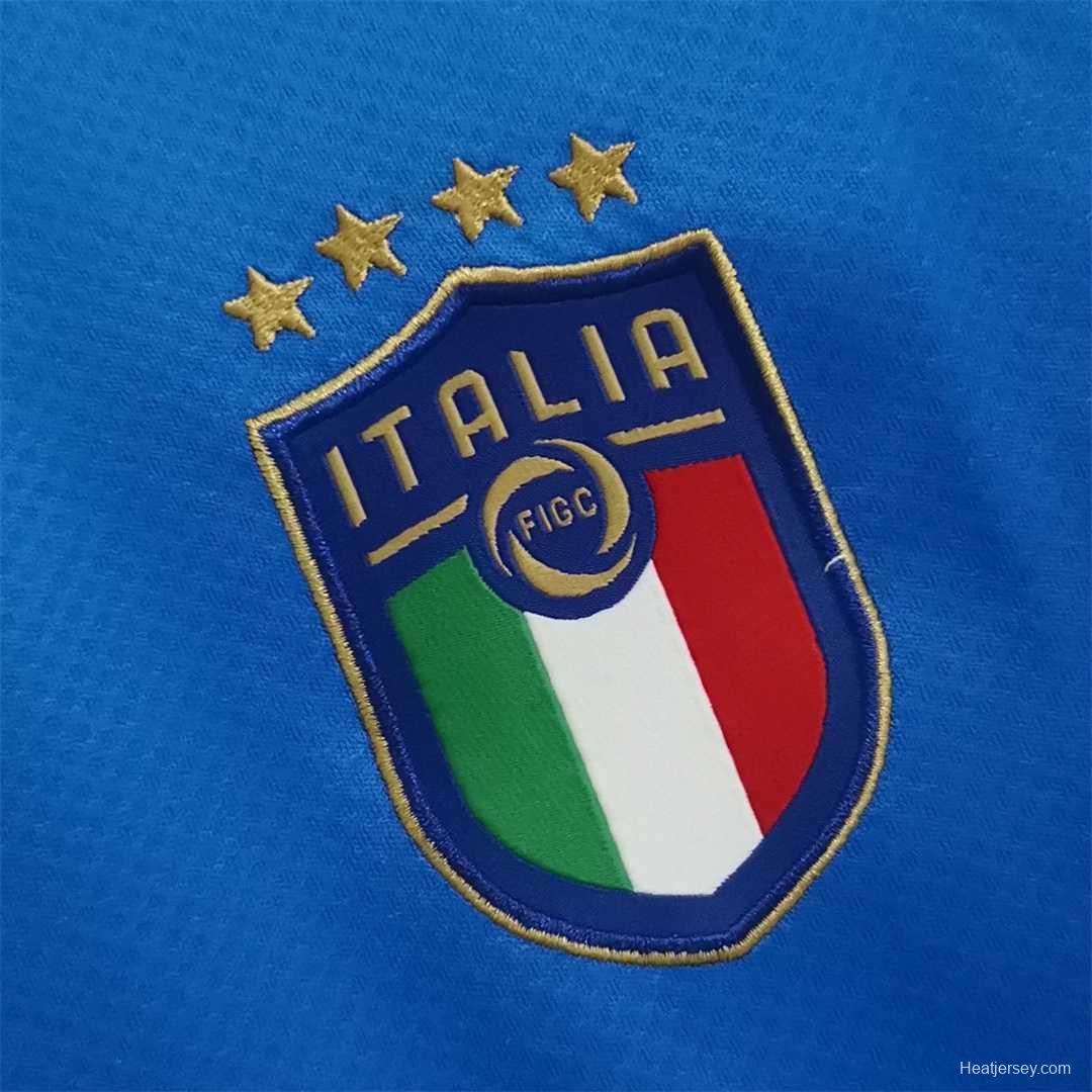 2022 Italy Home Soccer Jersey With Nations League Patch