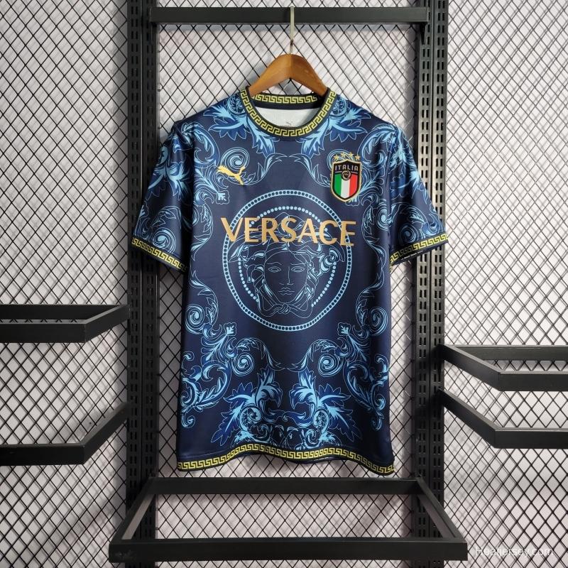 22/23 Italy X Versace Edition Blue Jersey